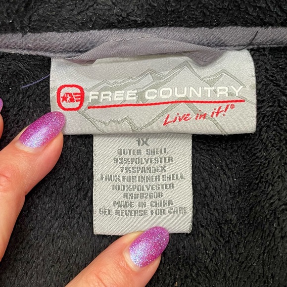 Free Country soft shell jacket coat Wm 1XL - Picture 6 of 7